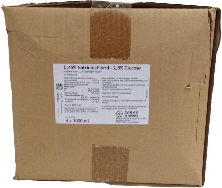 0,45% Natriumchlorid 2,5% Glucose Infusionslösung Pl.Beutel