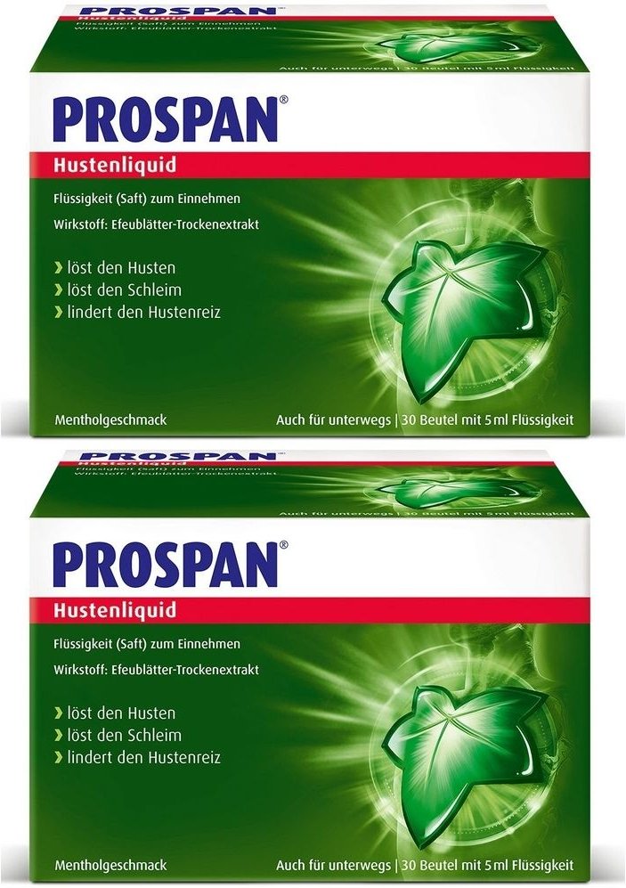 Prospan Hustenliquid im Portionsbeutel 2x 2x30x5 ml Flüssigkeit zum Einnehmen