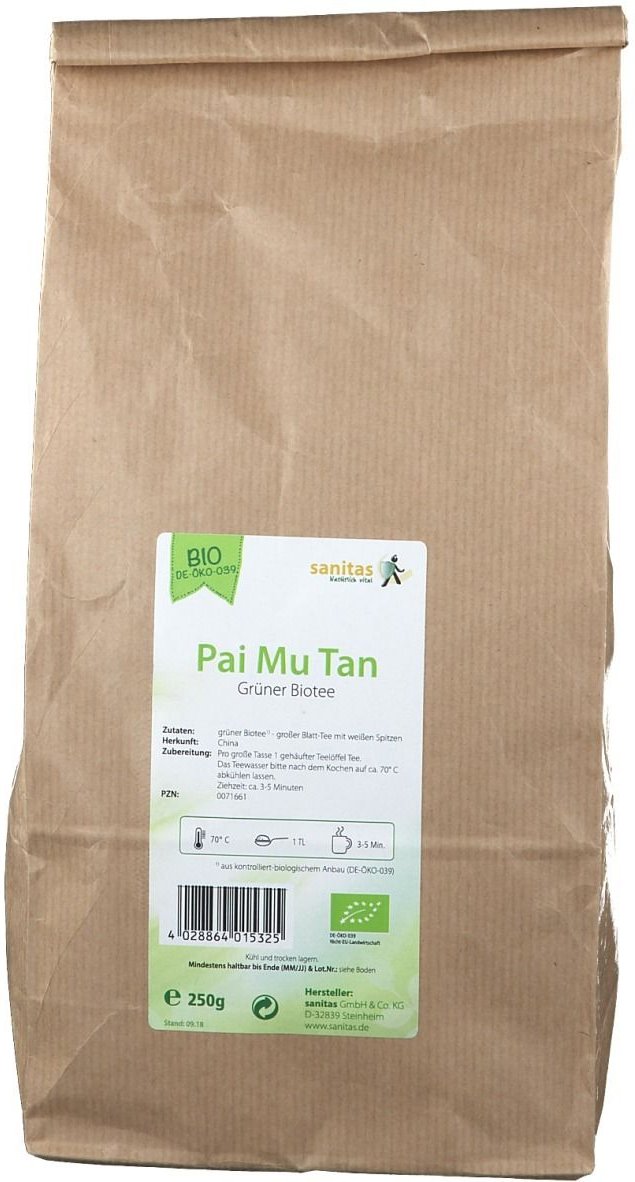 Gruener TEE China PAI MU T Bio 250 g Tee