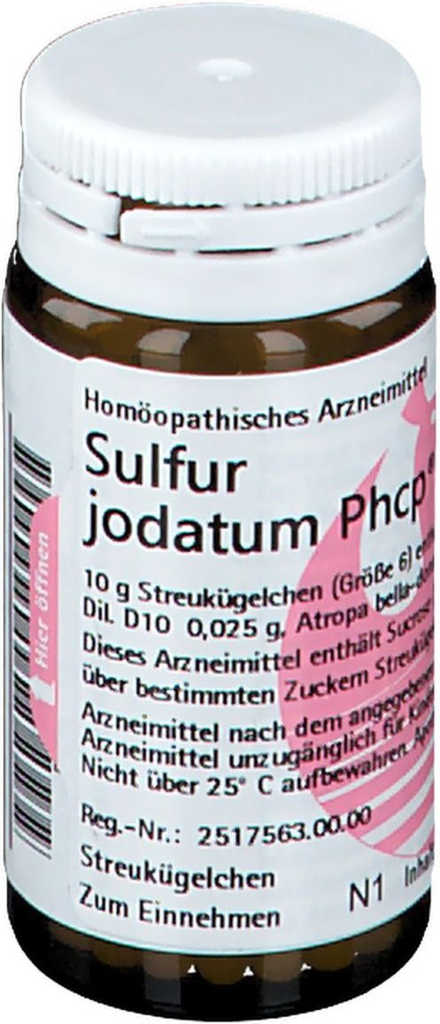 Sulfur Jodatum Phcp Globuli 20 g