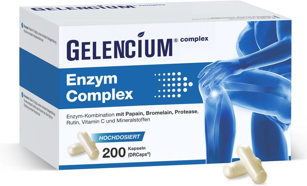 Gelencium Enzym Complex hochdos.m.Bromelain Kaps. 200 St Kapseln