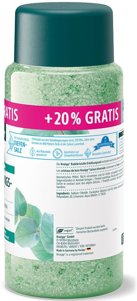 Kneipp Badekristalle Erkältungszeit Eukalyptus 720 g Salz