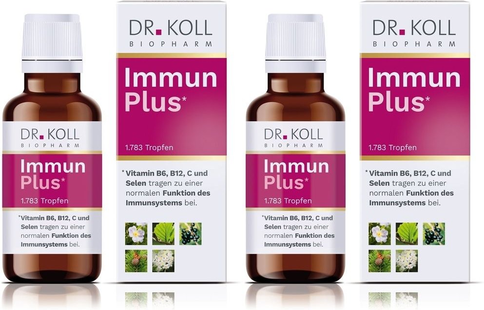 Immun Plus Dr.Koll Gemmo Kompl.Vit.B6 B12 Selen Tr x2 2x50 ml Tropfen