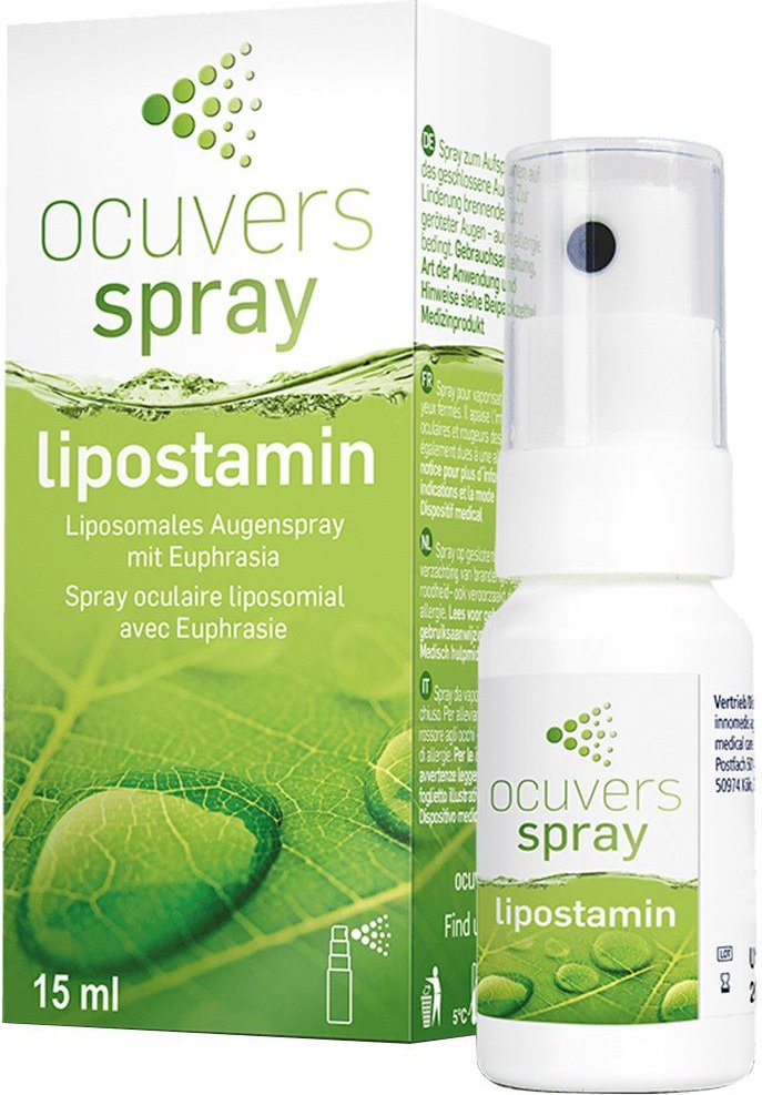 Ocuvers spray lipostamin Augenspray mit Euphrasia 15 ml Spray