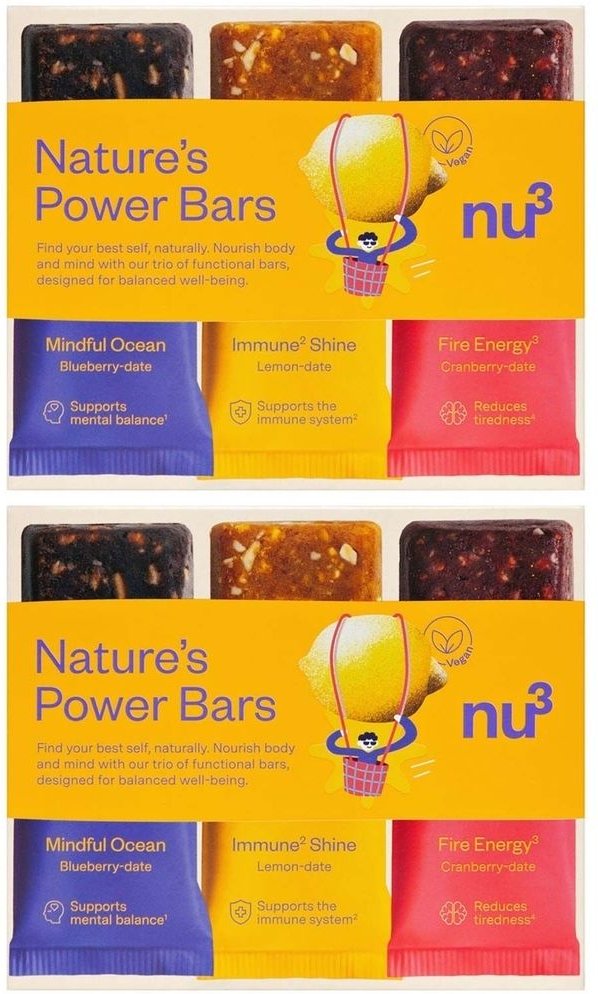 nu3 Nature Power Bars (Mix-Box) x2 6x38 g