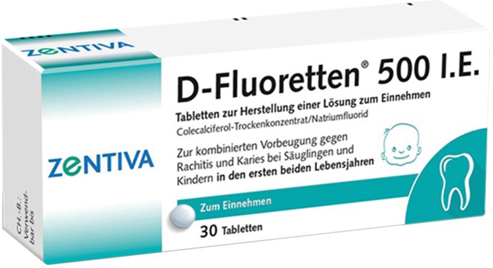 D Fluoretten 500 Tabletten 30 St