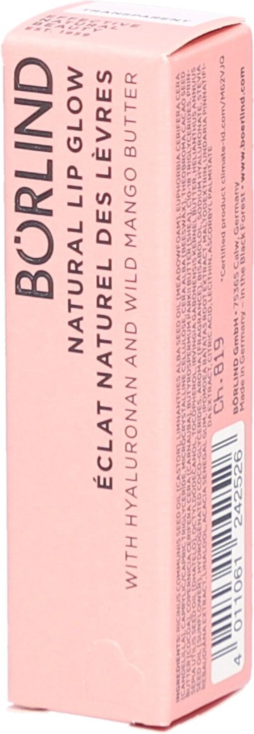 Börlind Natural Lip Glow transparent 4,2 g Stifte