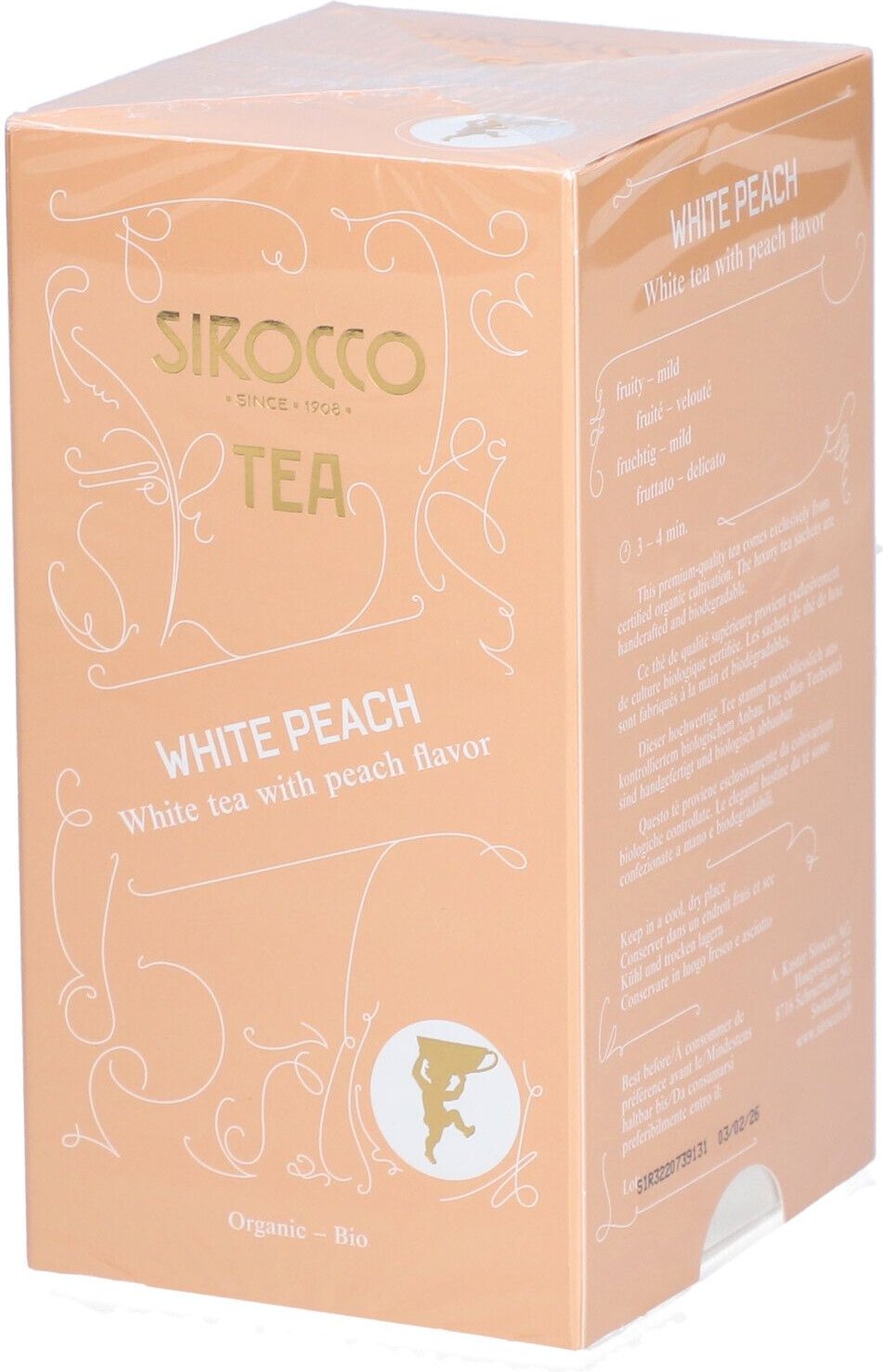 Sirocco Teebeutel White Peach 20 Stk St Tee