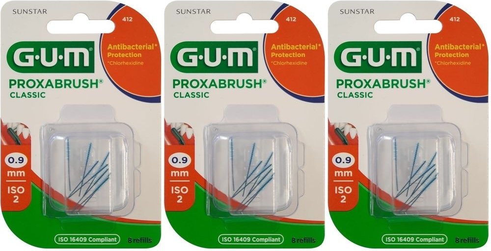GUM PROxABRUSH Class 0.9Mm x3 3x8 St Zahnbürste