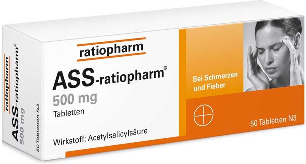 ASS-ratiopharm 500 mg Tabletten 50 St