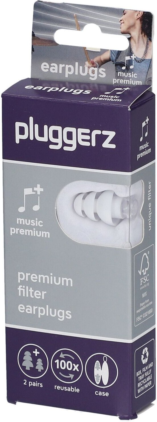 Pluggerz Flexi Silicon Eardops Music Premium 3 St Ohrstöpsel