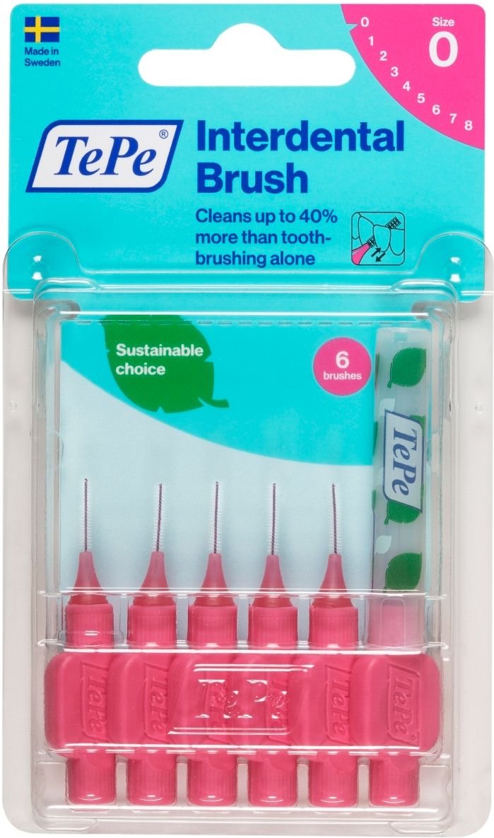 Tepe Interdentalbürste 0,4mm pink 6 St Zahnbürste