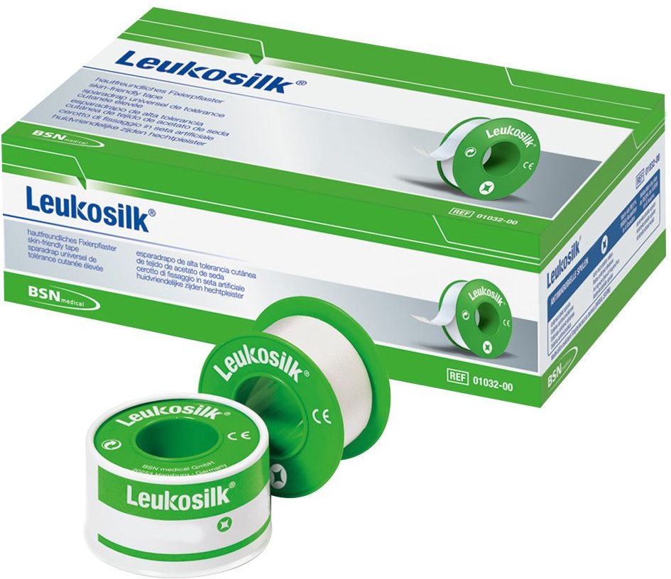 Leukosilk 1,25 cmx9,2 m 24 St Pflaster