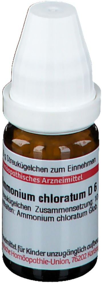 Ammonium Chloratum D 6 Globuli 10 g