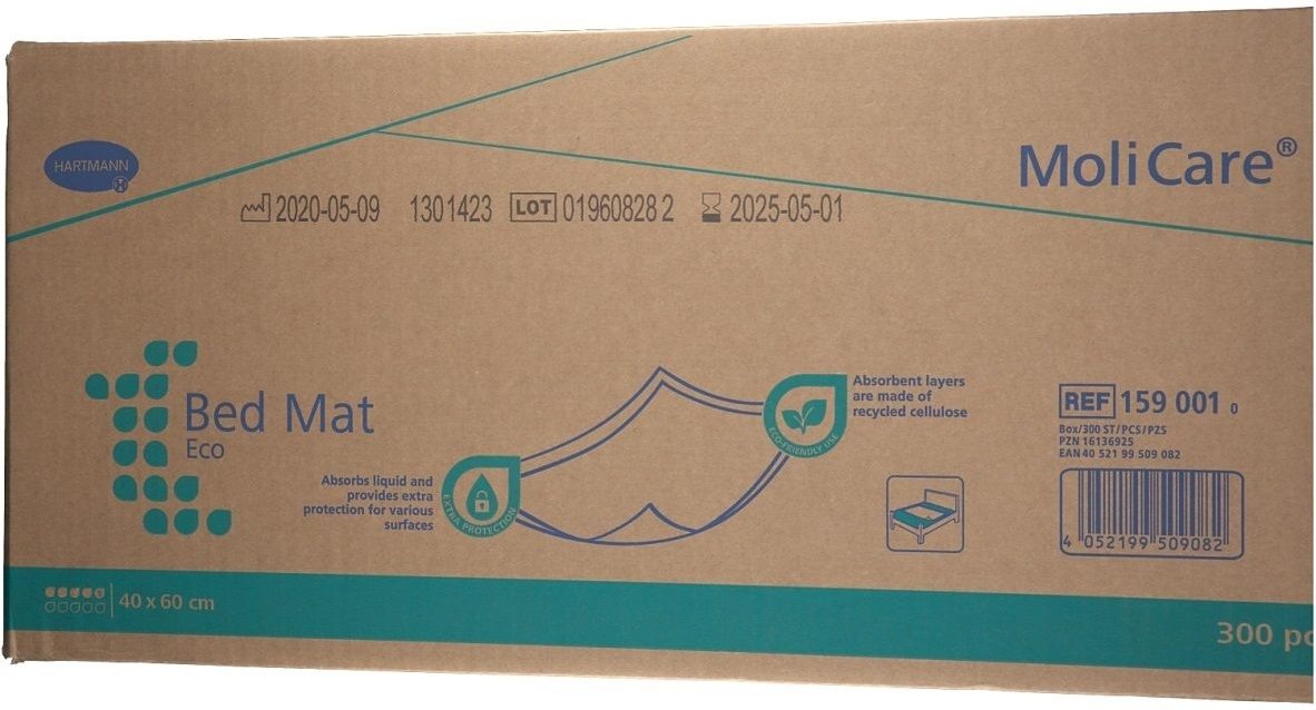 Molicare Bed Mat Eco 5 Tropfen 40x60 cm 300 St Unterlagen