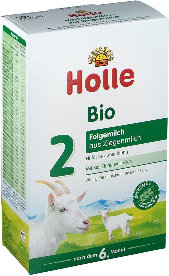 Holle Bio Folgemilch 2 auf Ziegenmilchbasis Pulver 400 g