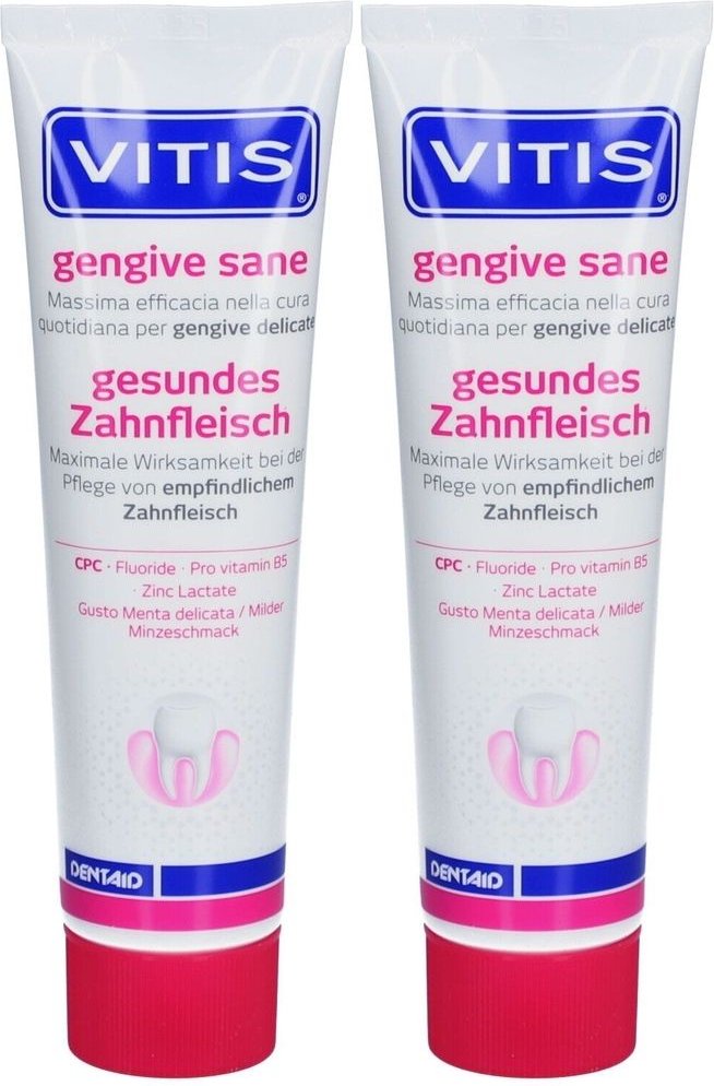 Vitis Gesund Zahnfl Zahnpa x2 2x100 ml Zahnpasta