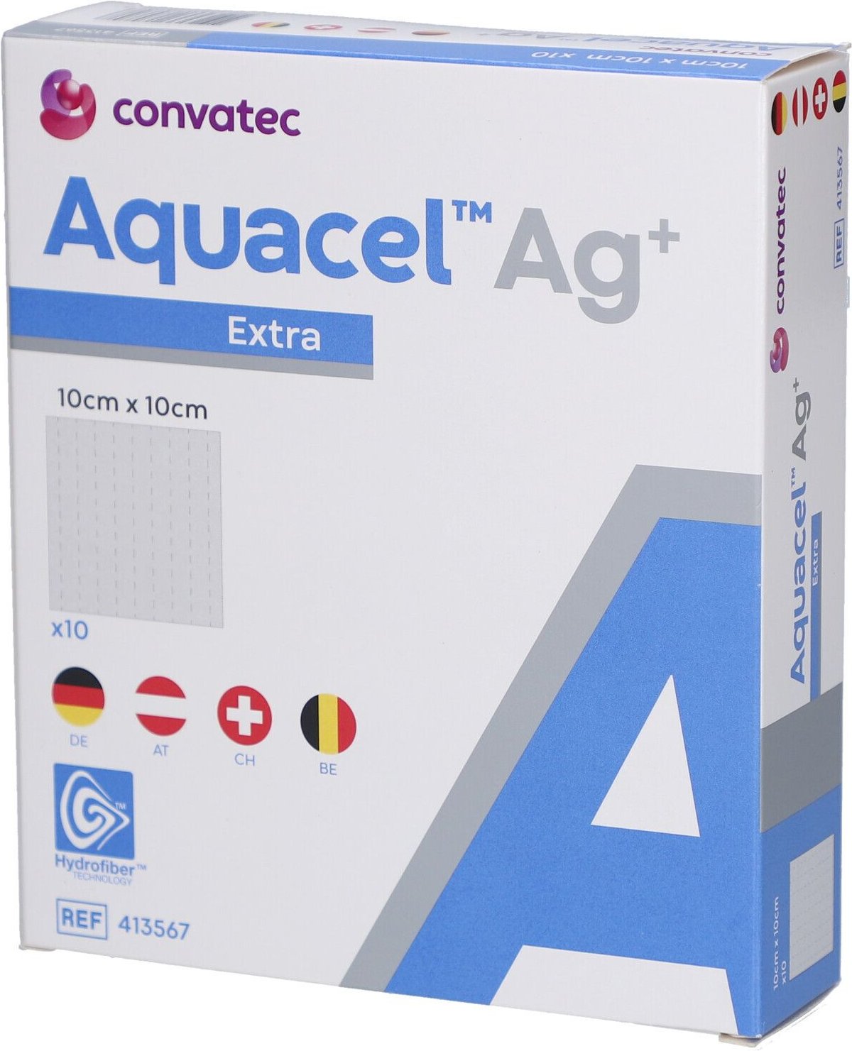 Aquacel Ag Extra 10x10 cm Kompressen 10 St