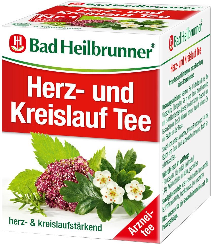 Thumbnail - BAD Heilbrunner Herz- und Kreislauftee N Fbtl. 8x1,5 g Filterbeutel