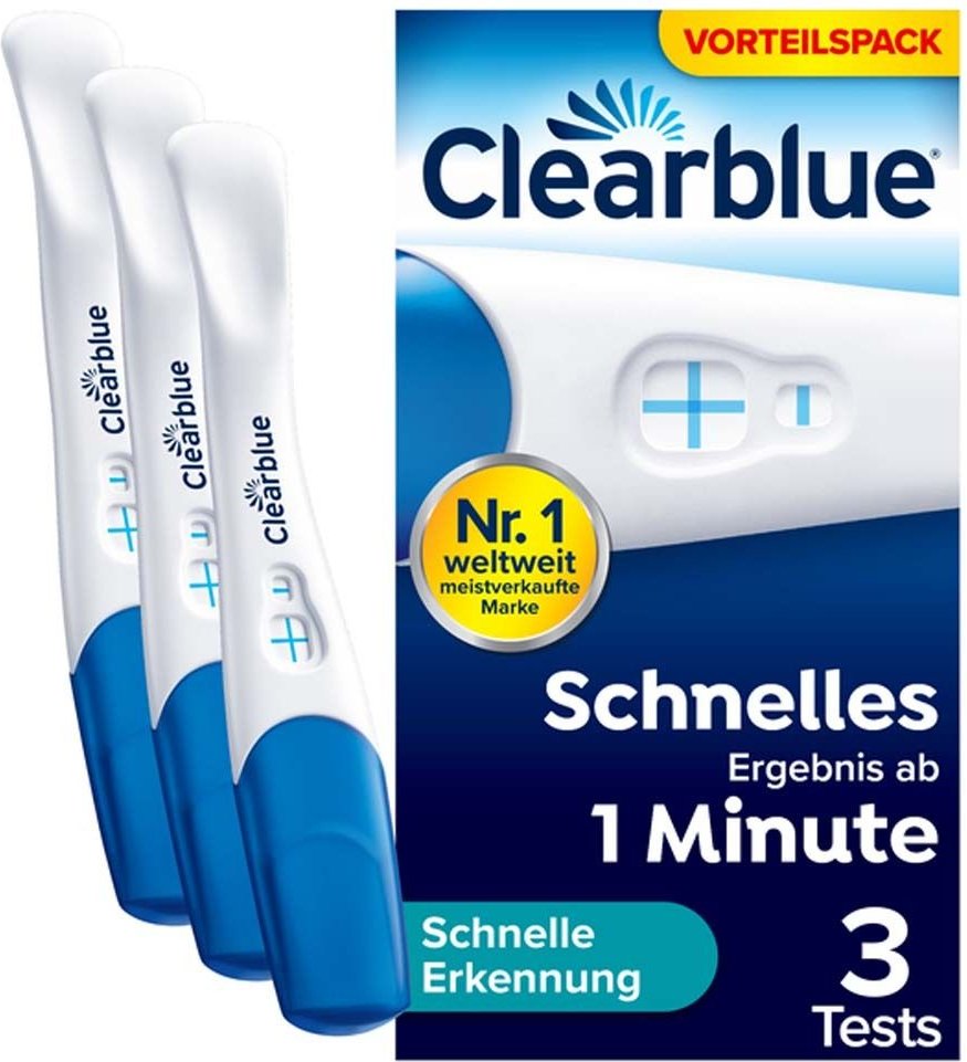 Clearblue Schwangerschaftstest Schnelle Erkennung