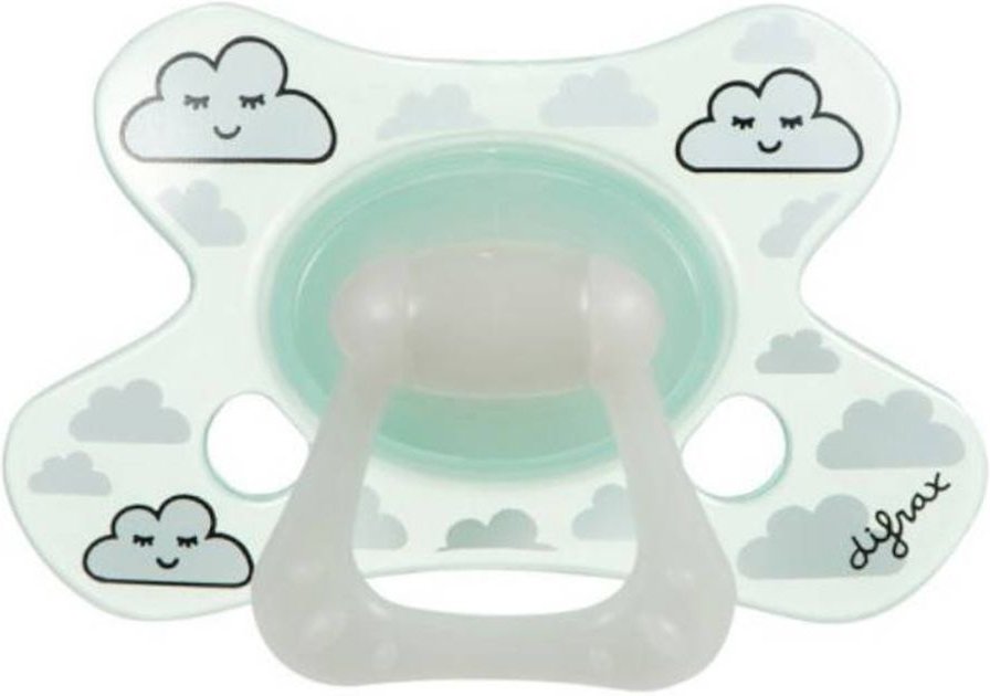 Difrax Fopspeen Natural Nacht +6m 1 St Sauger