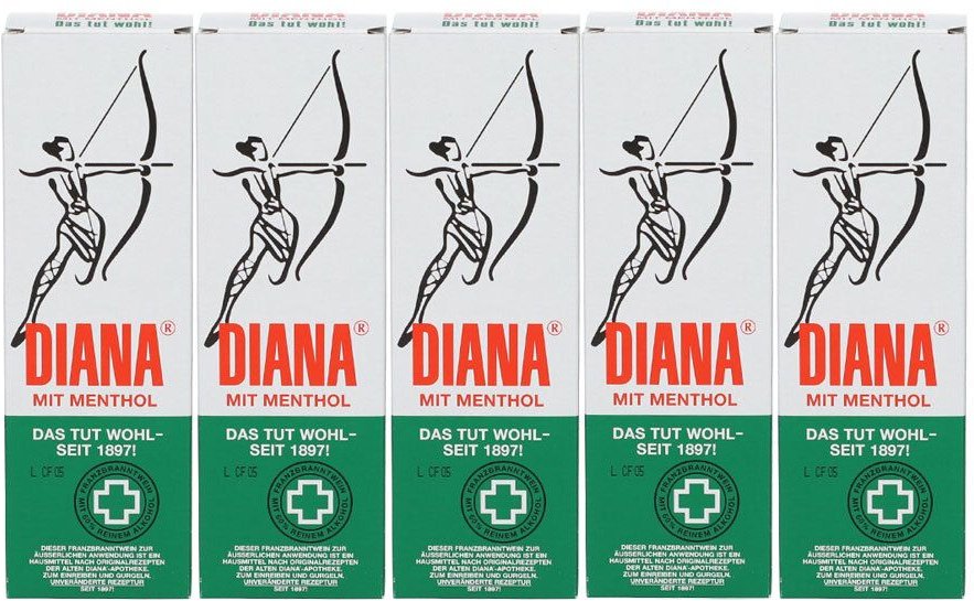 5x Diana Franzbr.wein Menthol 1 100Ml 5x100 ml Lösung