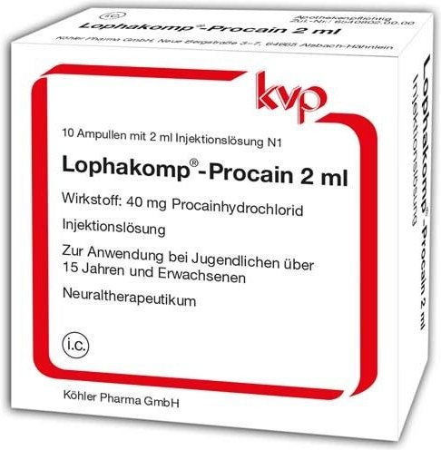 Lophakomp Procain 2 ml Injektionslösung 10x2