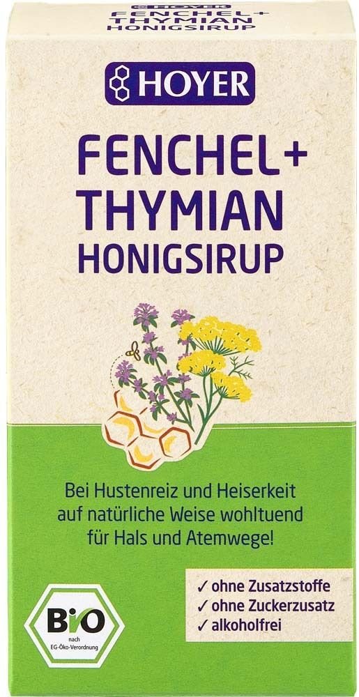 Hoyer Fenchel+Thymian Honigsirup 250 g Sirup