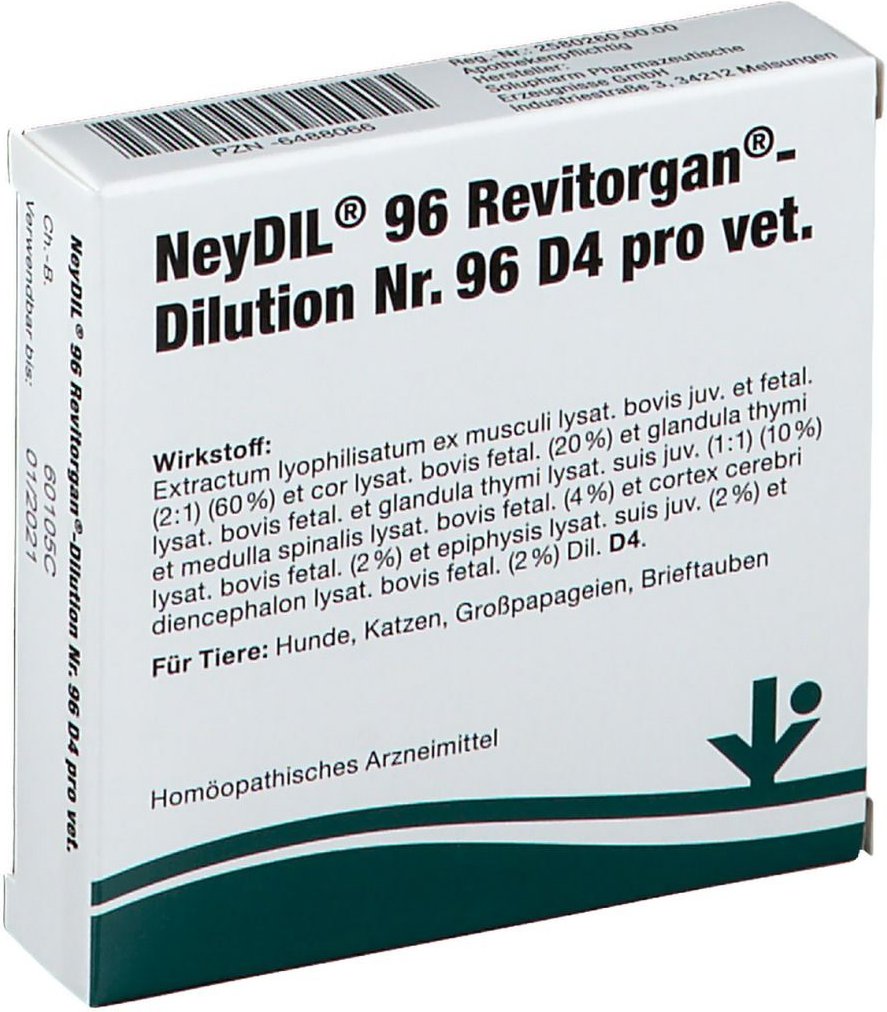 Neydil Nr.96 Revitorgan Dil.D 4 pro Ampullen vet. 5x2 ml