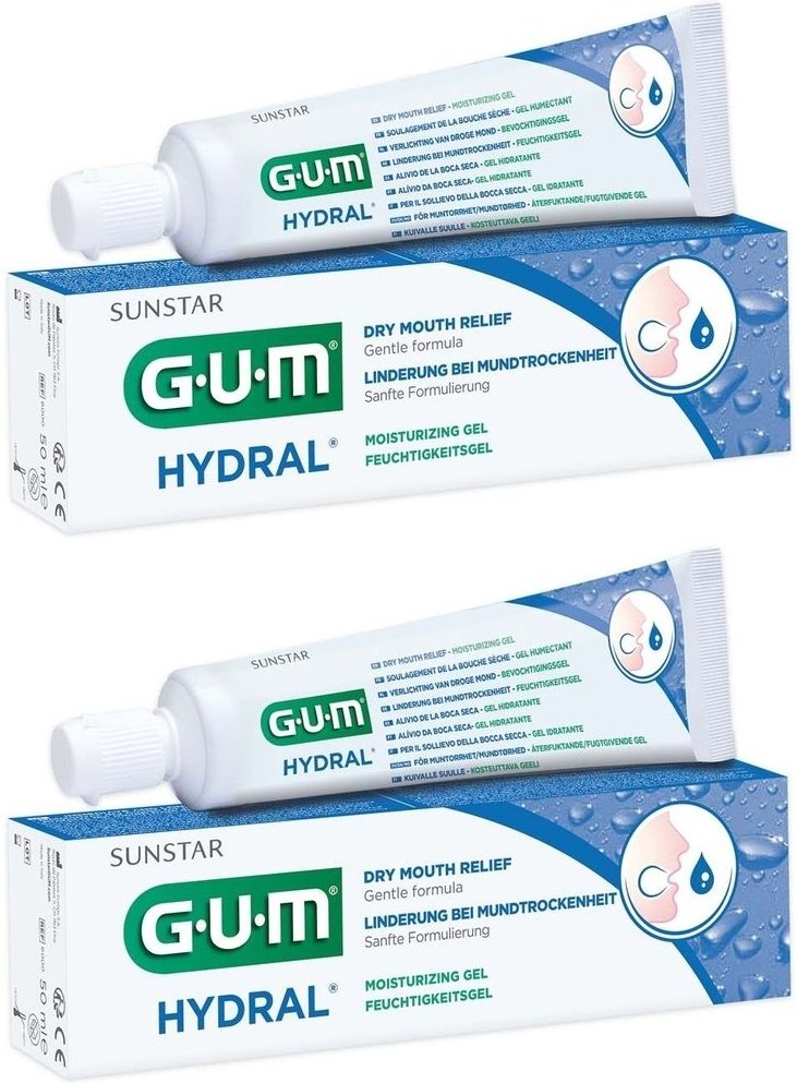 GUM Hydral Feuchtigk GEL x2 2x50 ml Zahngel