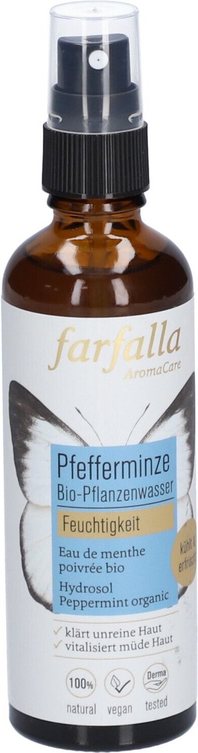 Farfalla Bio-Pflanzenwasser Pfefferminze Spr 75 ml Dosierspray