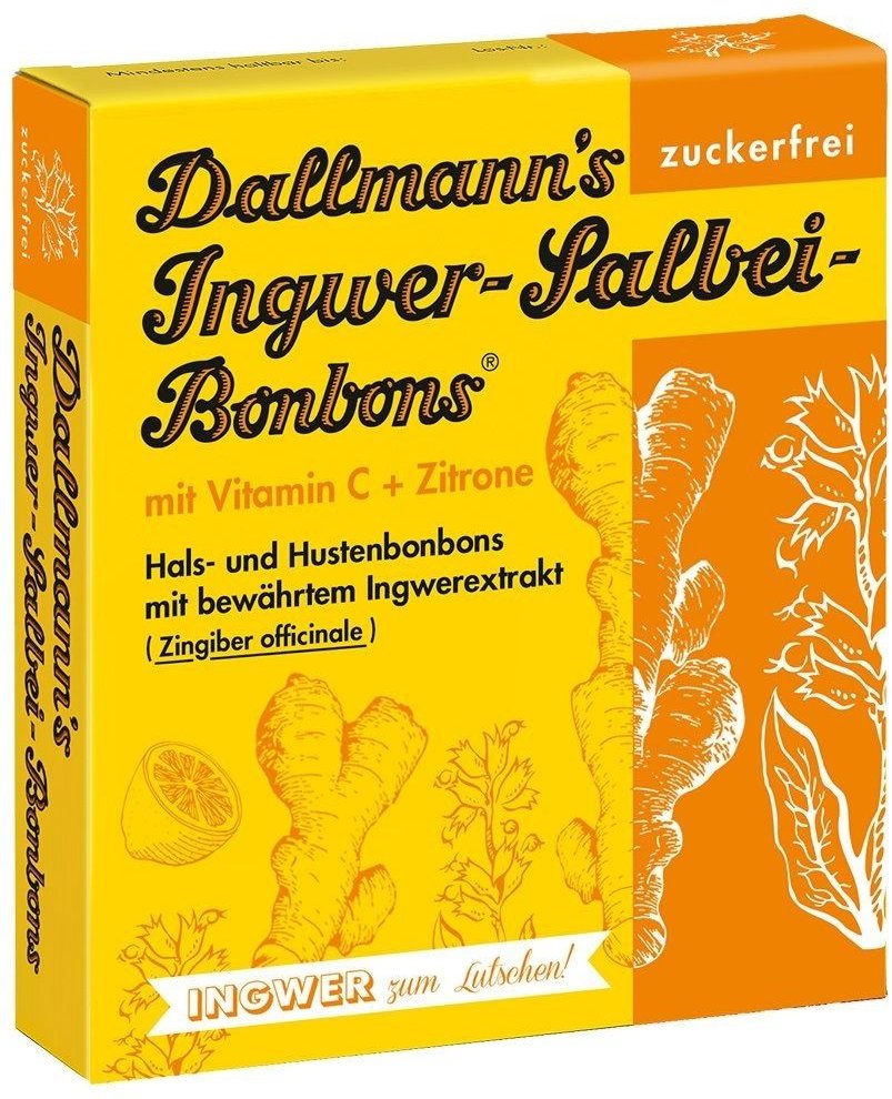 Dallmanns Ingwer Salbei BO x5 5x37 g Bonbons