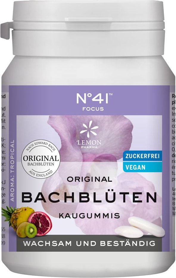 Konzentration Kaugummi nach Dr. Bach