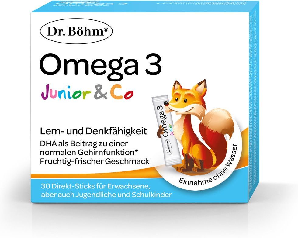 Dr.böhm Omega-3 Junior Direkt Sticks 30x1,5 g Granulat