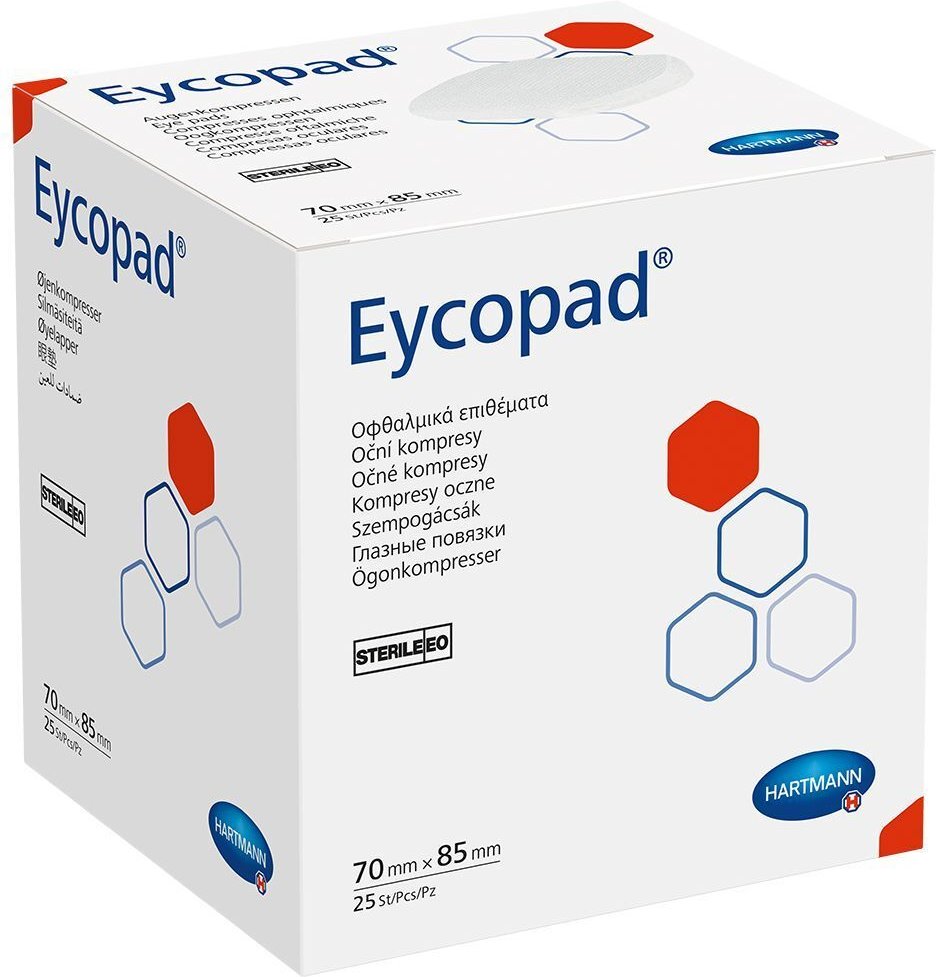 Eycopad Augenkompressen 70x85 mm steril 25 St Kompressen