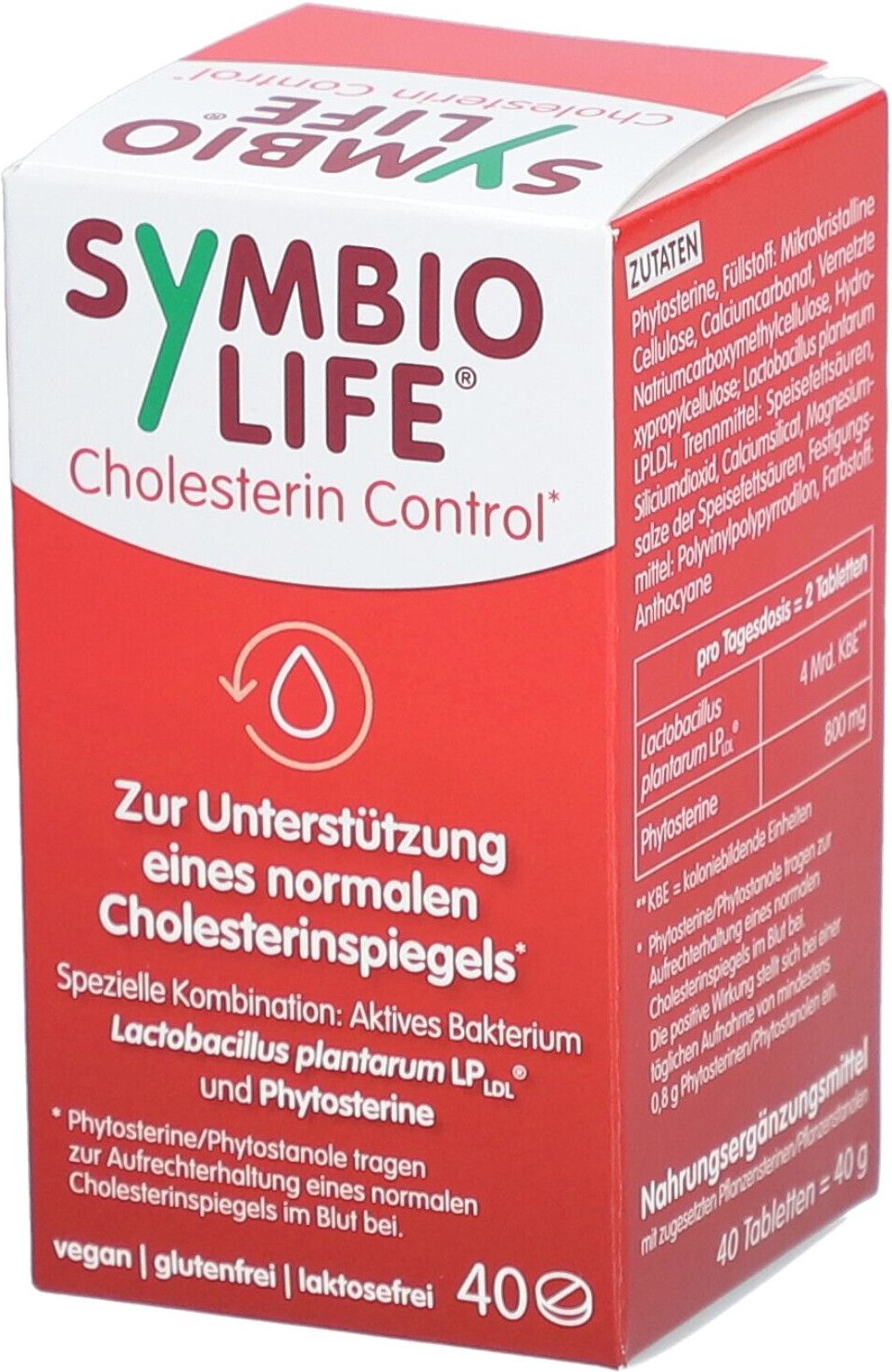 Symbiolife Cholesterin Control m.Phytosterinen Tab 40 St Tabletten