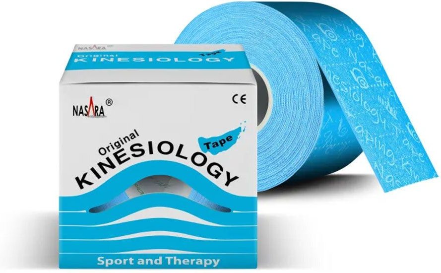 Nasara Kinesiotape 5 cmx5 m blau 1 St Pflaster