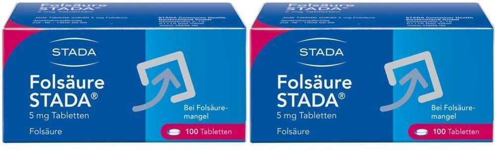 Folsäure Stada 5 mg Tabletten Doppelpack 2x100 St