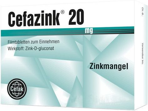 Cefazink 20 mg Filmtabletten 60 St