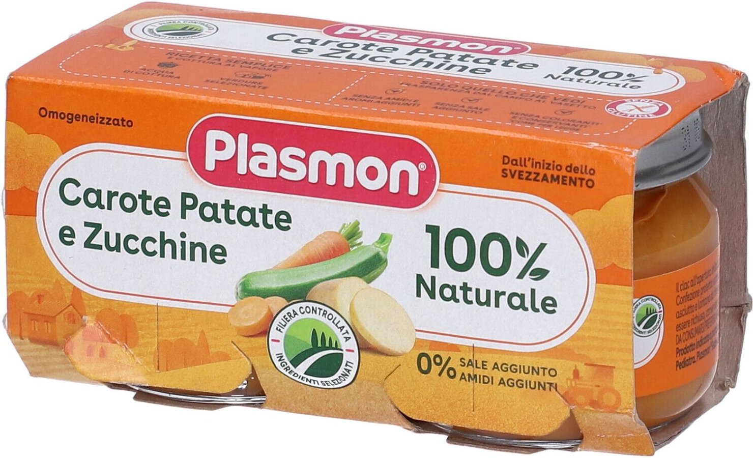 Plasmon Omog Car/Pat/Zuc80Gx2P 2x80 g Brei