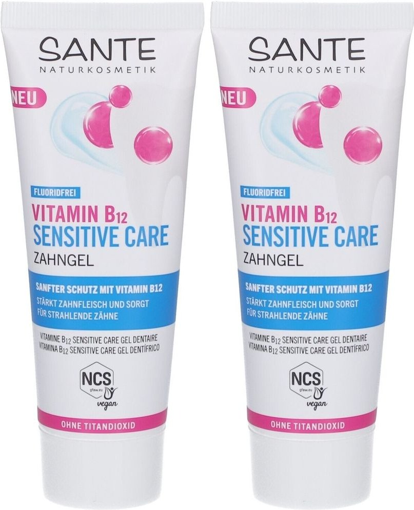 Sante Vitamin B12 Sensitive Care Zahngel x2 2x75 ml