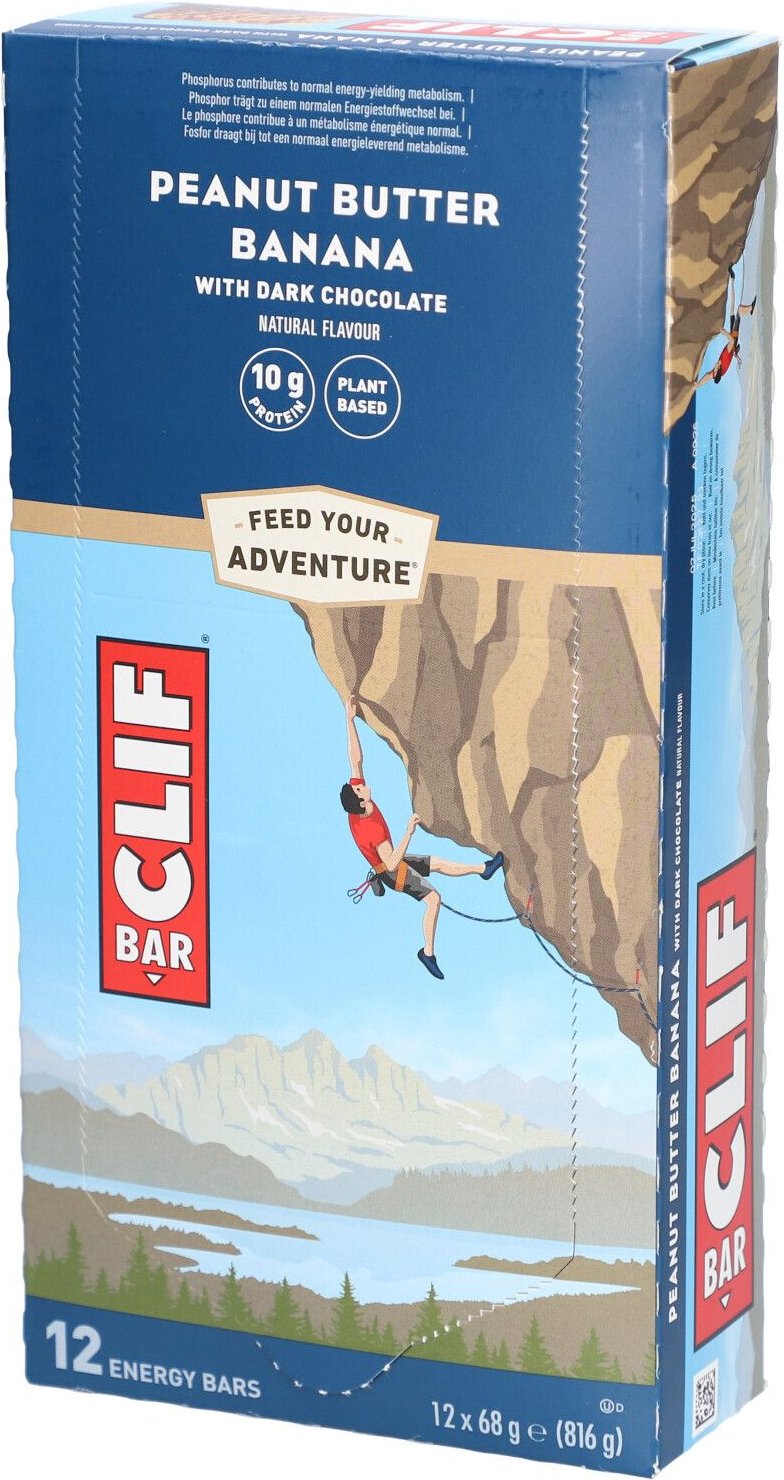 Clif Bar, Peanut Butter Banana Dark Chocolate 12x68g 12x68 g