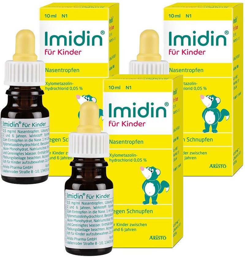 Imidin Fuer Kinder x3 3x10 ml Nasentropfen