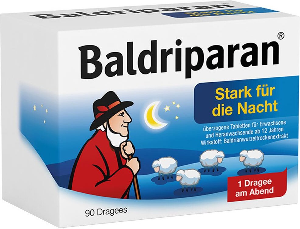 Baldriparan Stark für die Nacht überzogene Tab. 90 St Überzogene Tabletten