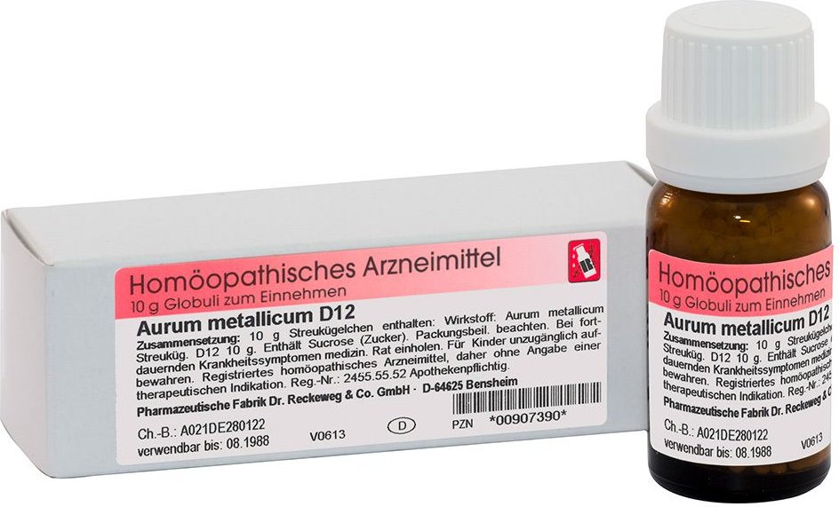 Aurum metallicum D 12 Globuli