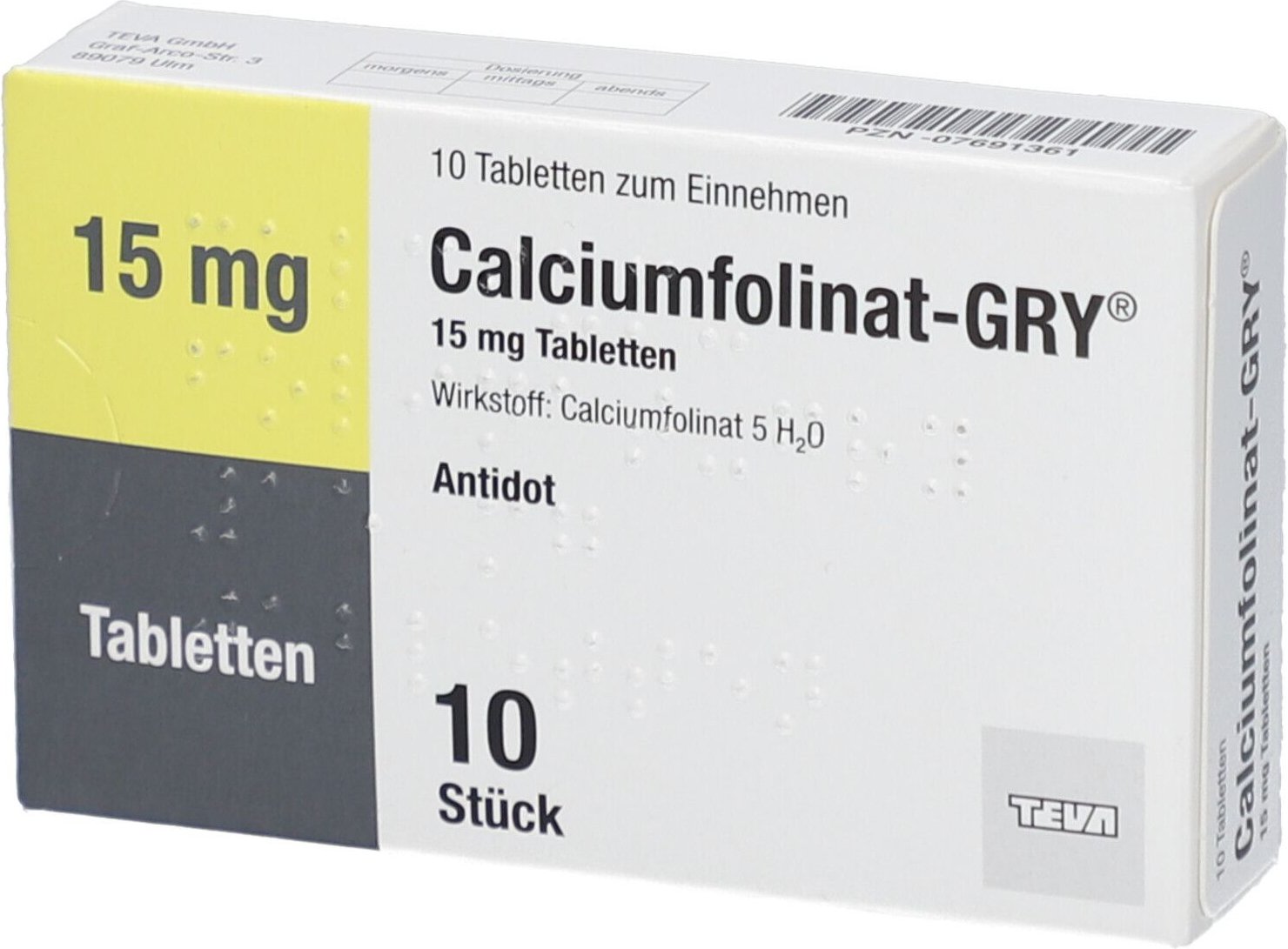 Calciumfolinat Gry 15 Tabletten