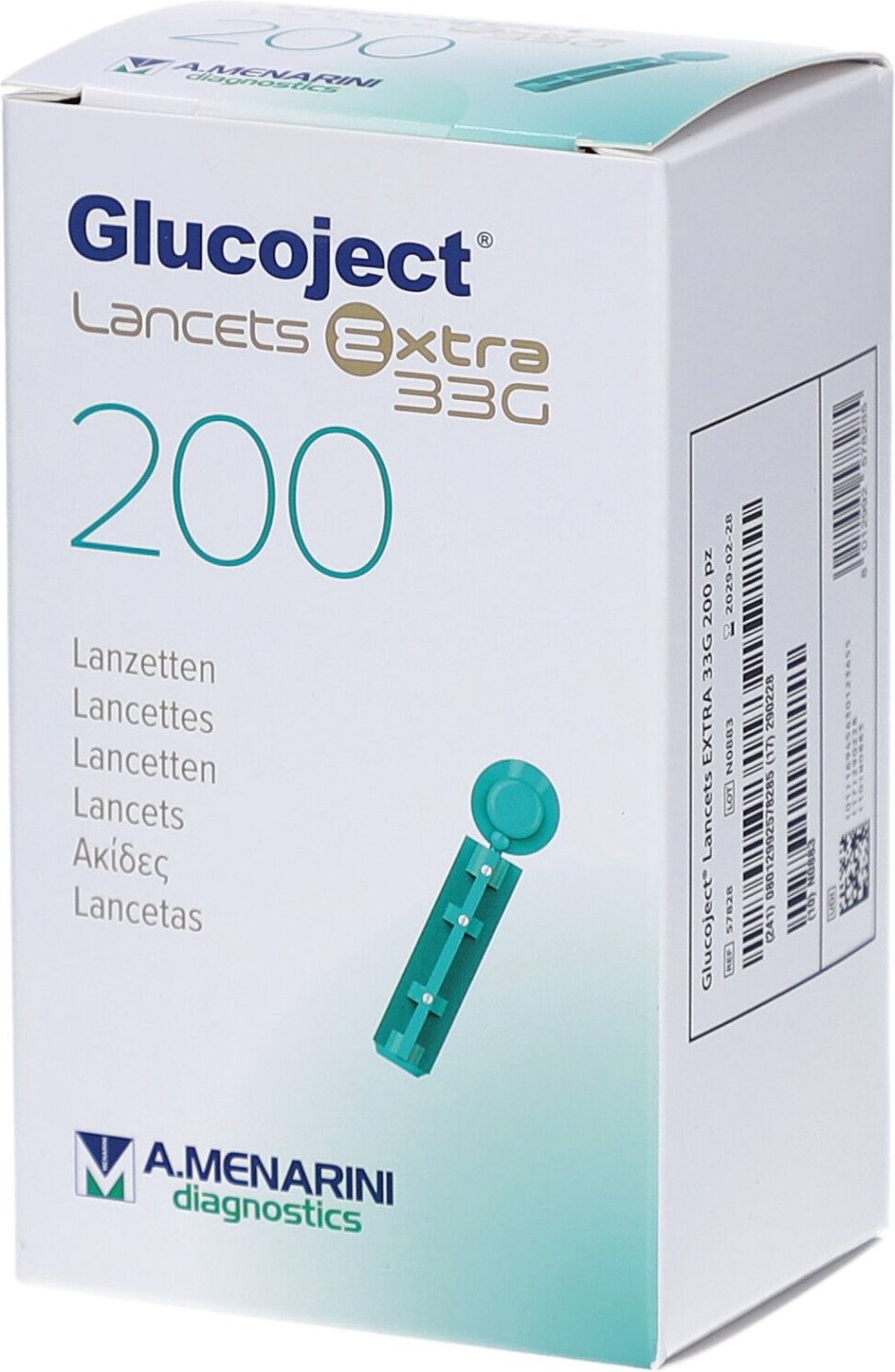 Glucoject Lancets Extra 33 G 200 St Lanzetten