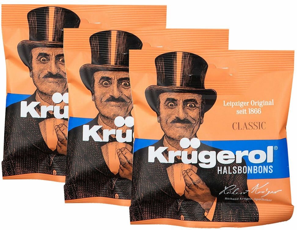 Krügerol® Halsbonbons Original Dreierpack 3x50 g Bonbons
