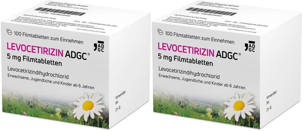 Levocetirizin Adgc 5MG FTA Doppelpack 2x100 St Filmtabletten