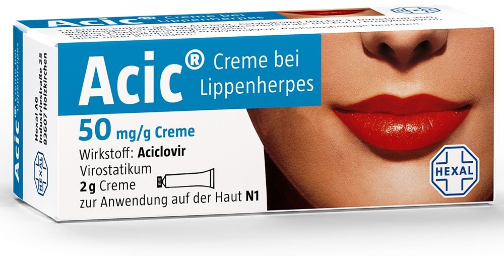 Acic Creme bei Lippenherpes 2 g